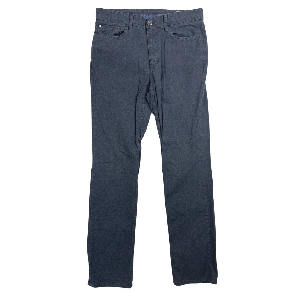 English Laundry Brixton Mens Pants 32x34 Blue Textured Straight Leg Chino